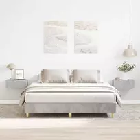 Lovos rėmas be čiužinio, betono pilkos, 140x200 cm, mediena