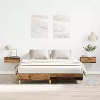 Lovos rėmas be čiužinio, medienos dizaino, 140x200 cm