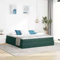 Lova su daiktų laikymo vieta ir čiužiniu 180 x 200 cm Aksomas