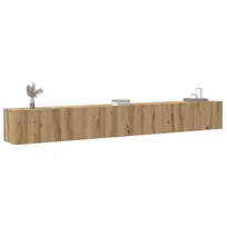 3 dalių sieninis televizoriaus spintelės komplektas Artisan Oak