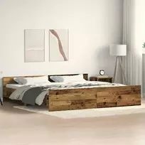 Lovos rėmas Senovinis medis 203 x 203 x 50 cm Apdirbta mediena