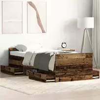 Lovos rėmas Senovinis medis 193 x 78 x 50 cm Apdirbta mediena