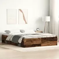 Lovos rėmas be čiužinio, medienos dizaino, 150x200 cm