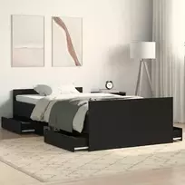 Lovos rėmas Juodas ąžuolas 203 x 103 x 50 cm Apdirbta mediena