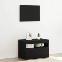 Šalia lovos spintelė Juodas ąžuolas 60 x 35 x 40 cm