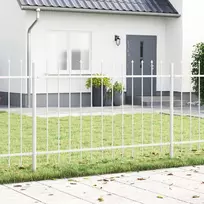 Sodo tvora 5 pcs Balta 8,5 x 0,8 m Miltelinis plienas