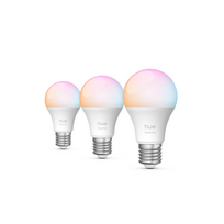 Philips Hue E WCA 806 A60 3P EU | E27 | 8 W | 16 million colours, White and colour light | Bluetooth and Zigbee