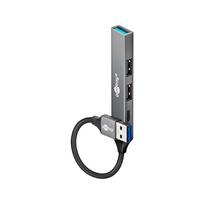 Goobay Slim 4-Port USB Hub, USB-A to USB-C/USB-A, 5Gbit/s | 74458
