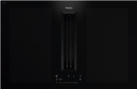 Įmontuojama indukcinė kaitlentė su integruotu gartraukiu Miele KMDA 7676-1 FL BlackPerfection, 12904820, 80 cm