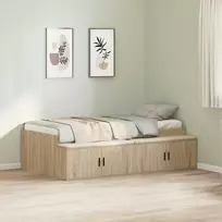 Lovos rėmas Sonoma ąžuolas 90 x 200 cm Apdirbta mediena
