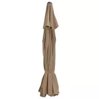 Pakaitinis audinys lauko skėčiui nuo saulės, taupe, 515cm