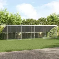 Šunų narvas 4 pcs Sidabro 8 x 2 x 2 m Galvanizuotas plienas