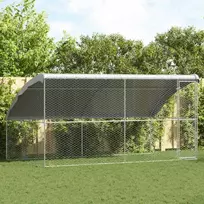 Šunų narvas 2 pcs Sidabro 4 x 2 x 2 m Galvanizuotas plienas