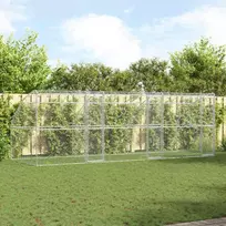 Šunų narvas 3 pcs Sidabro 6 x 2 x 2 m Galvanizuotas plienas