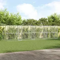 Šunų narvas 4 pcs Sidabro 8 x 2 x 2 m Galvanizuotas plienas