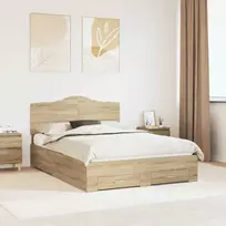 Lovos rėmas Sonoma ąžuolas 150 x 200 cm Apdirbta mediena