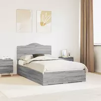Lovos rėmas Pilkas Sonoma 120 x 200 cm Apdirbta mediena
