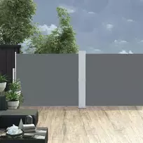 Ištraukiama šoninė kiemo pertvara, antracito, 140x1200cm