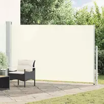Ištraukiama šoninė kiemo pertvara, kreminės spalvos, 180x300cm