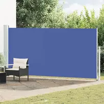 Ištraukiama šoninė kiemo pertvara, mėlynos spalvos, 180x500cm