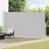 Ištraukiama šoninė kiemo pertvara, pilkos spalvos, 200x500cm
