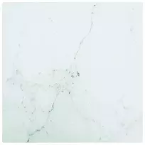 Stalviršis, baltas, 40x40cm, grūdintas stiklas, 6mm