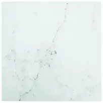 Stalviršis, baltas, 50x50cm, grūdintas stiklas, 6mm