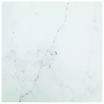 Stalviršis, baltas, 60x60cm, grūdintas stiklas, 6mm