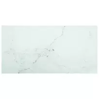 Stalviršis, baltas, 100x50cm, grūdintas stiklas, 6mm