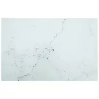 Stalviršis, baltas, 100x62cm, grūdintas stiklas, 8mm