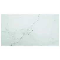Stalviršis, baltas, 120x65cm, 8mm, marmuro tekstūros stiklas