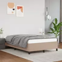 Lovos rėmas be čiužinio, kapučino, 120x190cm, dirbt. oda