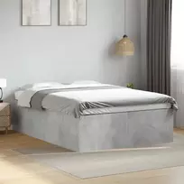 Lovos rėmas, betono pilkos spalvos, 135x190cm, apdirbta mediena