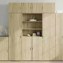 Spintelė daiktams, ąžuolo, 80x42,5x225cm, apdirbta mediena
