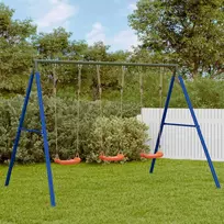 Lauko sūpynių komplektas su 3 sūpynėmis
