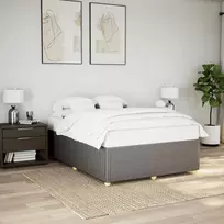 Lovos rėmas be čiužinio, taupe spalvos, 160x200cm, audinys