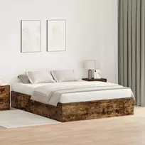 Lova su daiktų laikymo vieta Rūkyta ąžuolas 150 x 200 cm