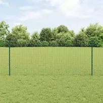 Įmontuotas tvoros stulpas 22 pcs Žalia 140 cm