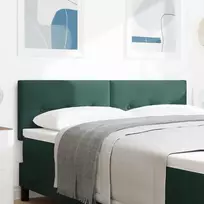LED galvūgalis su LED juostelėmis Žalia 160 cm Aksomas