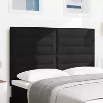 LED galvūgalis su LED juostelėmis Juodas 160 cm audinys