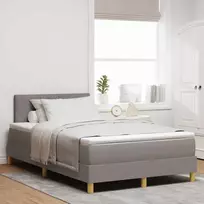 LED Čiužinio Lova su LED juostelėmis Taupe 120 x 200 cm audinys