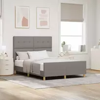 Lovos rėmas su galvūgalio Taupe 140 x 190 cm audinys