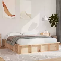 Lovos rėmas Ruda 150 x 200 cm Kietos pušies mediena