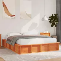 Lovos rėmas Vaško ruda 150 x 200 cm Kietos pušies mediena