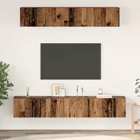 TV spintelių komplektas 5 pcs Senovinis medis Apdirbta mediena