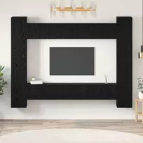 TV spintelių komplektas 10 pcs Juodas ąžuolas 30,5 x 30 x 90 cm