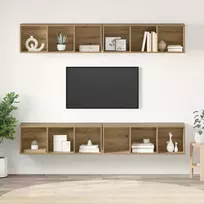 TV spintelių komplektas 4 pcs Amatininkų ąžuolas