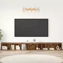 TV spintelių komplektas 3 pcs Senovinis medis 37 x 35 x 107 cm