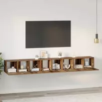 TV spintelių komplektas 4 pcs Senovinis medis 60 x 30 x 30 cm