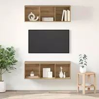 TV spintelių komplektas 2 pcs Amatininkų ąžuolas